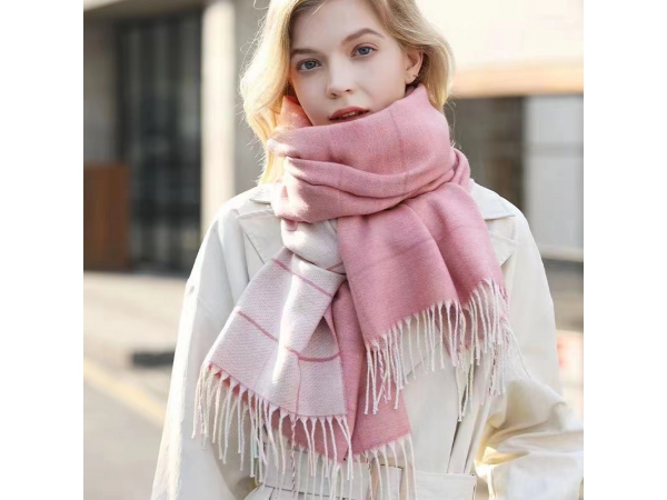 100% Real Wool shawl Plain Thick Women Wool Blend Scarf for Winter