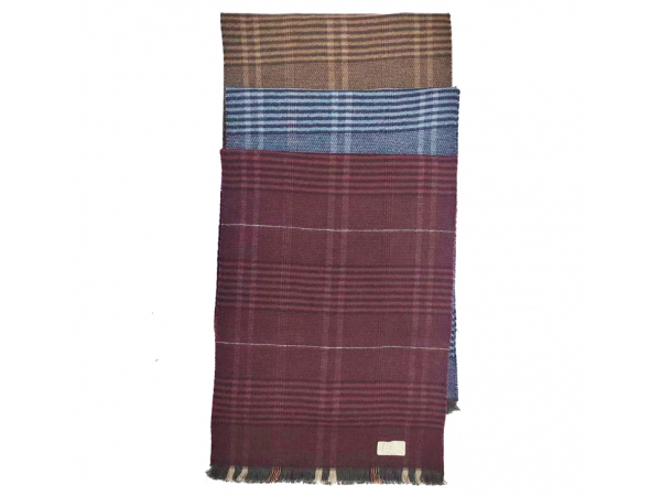 2024 Hot Selling Amazon Fashion Men shawl Custom Thick Wool Blend Scarf for Autumn Winter