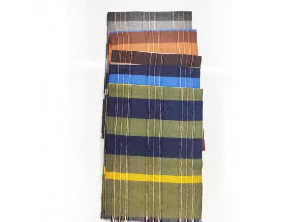 2024 Hot Selling Amazon Fashion Men shawl Custom Thick Wool Blend Scarf for Autumn Winter