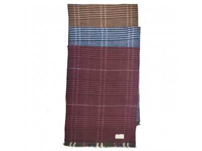 Custom Logo Wholesale Fashion Woven Men‘s shawl Wool Blend Scarf for men