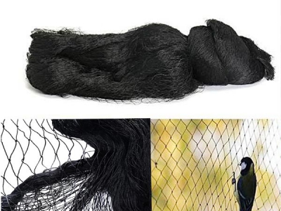 Chinese Plastic Netting Factory New Black HDPE Knitting anti Bird Netting