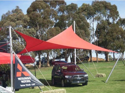 2024 DIY Outdoor Car parking Knitted HDPE sun shade Fabric