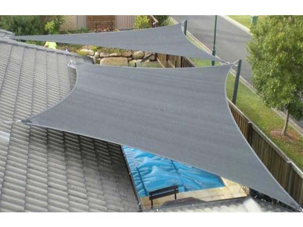 Custom Size Trapezoidal 100% hdpe sun shade sail for outdoor