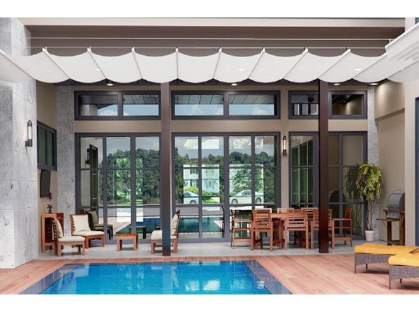 2024 Wholesale/Custom New Design wave shade sail for swimming pool