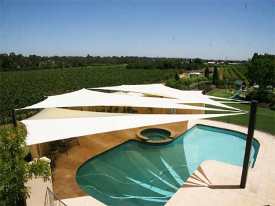 Fashion Design HDPE swimming pool shade sail