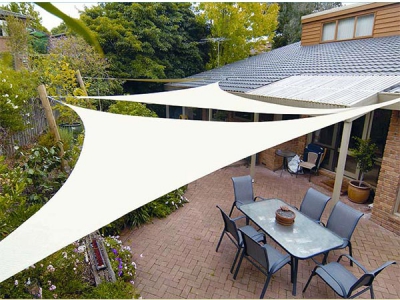 Custom Fashion 100% HDPE knitted shade sail UV resistant for garden