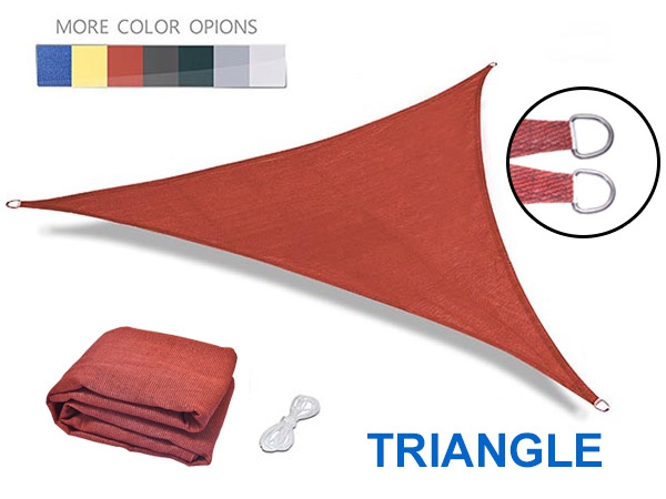 Amazon Ebay Top Seller 2024 Triangle 180g-320gsm 100% hdpe shade sail